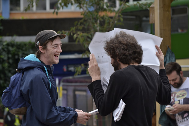 Daily Record (performance): photo: Roser Diaz for Art in Bearpit