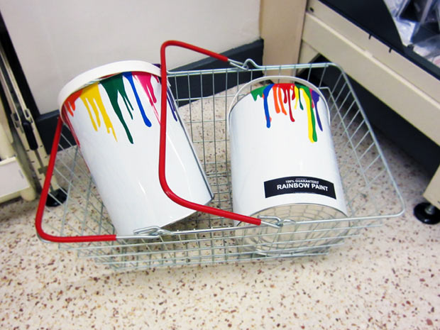 Rainbow Paint basket